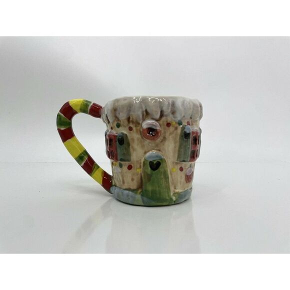 Anthropologie Nathalie Lete Gingerbread Christmas Mug - Picture 4 of 7